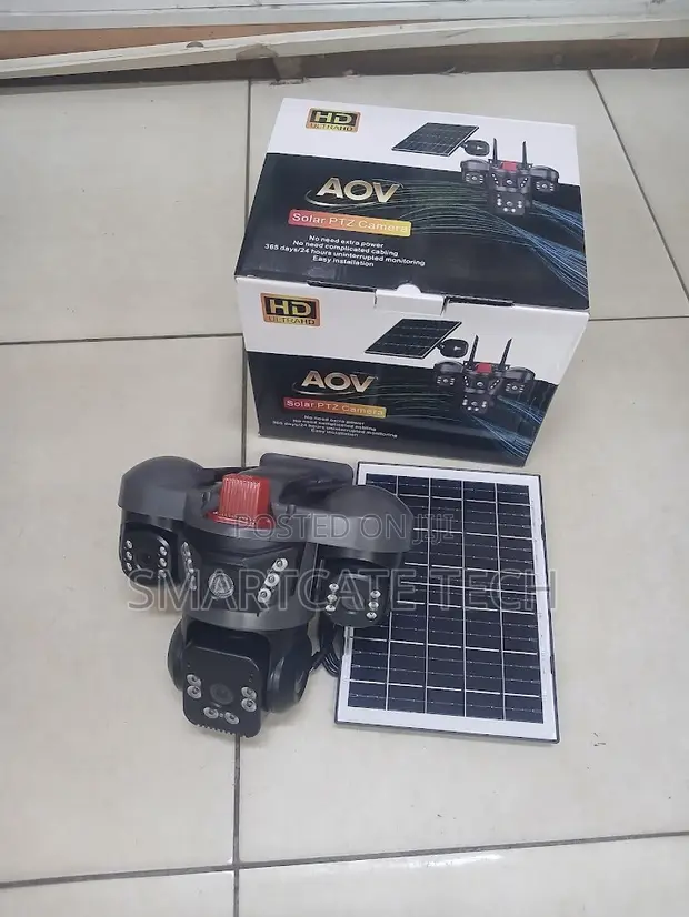 AOV Triple Lens Solar 4G Outdoor Security Camera - 1