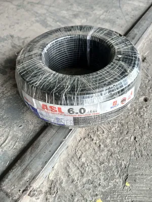 ASL 6.0mm² Single Core Black Cable