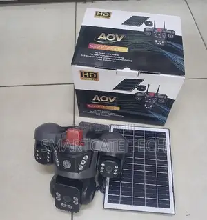 AOV 4G Solar CCTV Camera - 3 Lens HD Surveillance