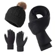 3-in-1 Adult Winter Set: Scarf, Touch Gloves, Marvin - 2