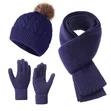 3-in-1 Adult Winter Set: Scarf, Touch Gloves, Marvin - 3