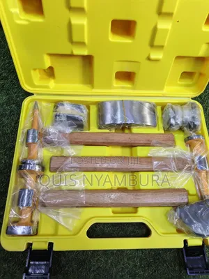 7-Piece Auto Body Repair Hammer and Dolly Set