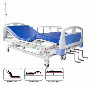 Manual Hospital Bed with Three Cranks
