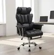Executive Office Chair - Black Leather - 1