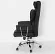 Executive Office Chair - Black Leather - 3