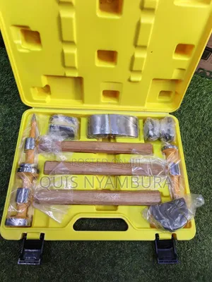 7-Piece Auto Body Repair Hammer and Dolly Set