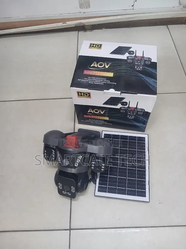 AOV Solar Powered 4G CCTV with Triple Lens Night Vision - 1
