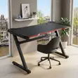 Black Office Home Gamer Entertainment Desk - 2