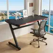 Black Office Home Gamer Entertainment Desk - 3
