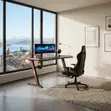 Black Office Home Gamer Entertainment Desk - 5