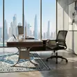 Kaptains Swivel Mid Backrest Office Chair - Black - 2