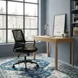 Kaptains Swivel Mid Backrest Office Chair - Black - 5
