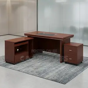 140cm Executive Desk with Side Extension