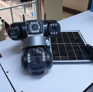 V380 Triple Lens Solar 4G PTZ Security Camera