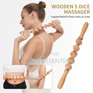 Wooden 5 Dice Massager Therapy Roller