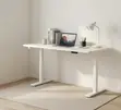 1.4M White Electric Standing Desk - 2