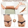 Curved Wooden Massage Roller Stick for Muscle Pain Relief - 3