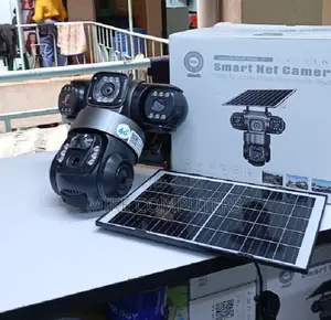 V380Pro Solar Powered 4G CCTV Camera (Triple Lens)