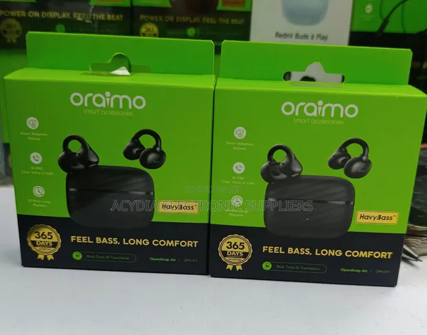 Oraimo OpenSnap Air Open-Ear True Wireless Earbuds - 1