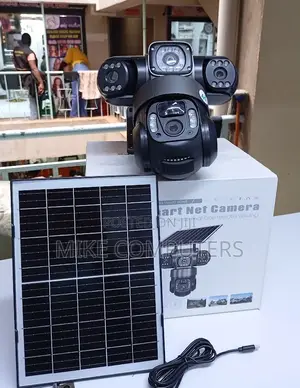 New V380Pro 3-Screen Solar Camera with 4G