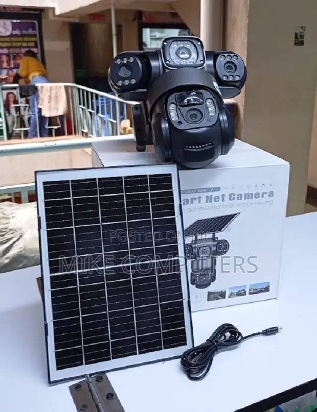 V380Pro Triple Lens 4G PTZ Solar Camera - 1