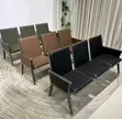 3-Seater Leather Reception Bench - 5