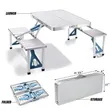 Foldable Table with 4 Seats - 1