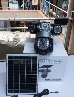 New V380 Pro V380 4G PTZ Triple Lens Solar Camera