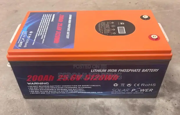 LiFePO4 Lithium Battery 200Ah 25.6V - 1