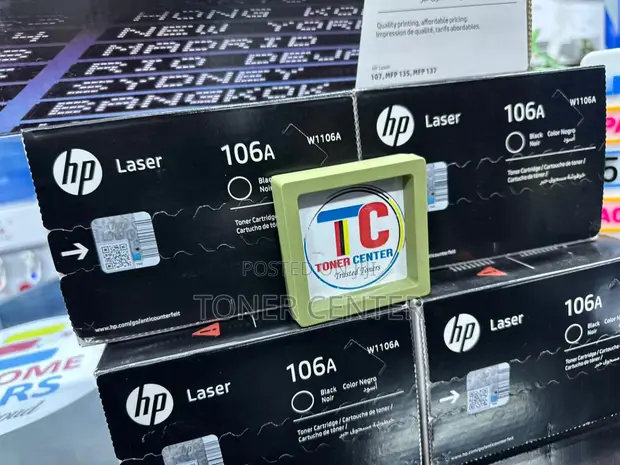 HP 106A Toner Asili Nyeusi ya Laser - 1