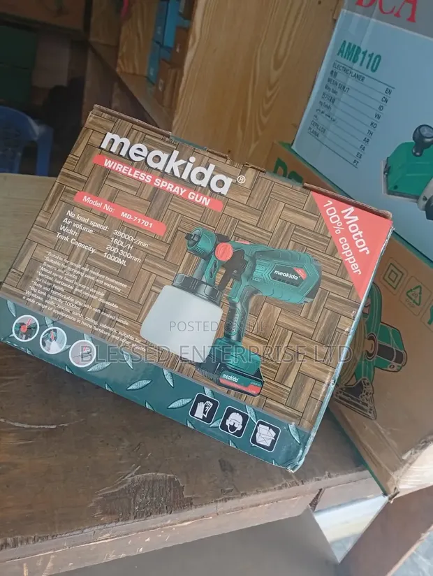 Meakida Cordless Spray Gun Machine Mpya - 1