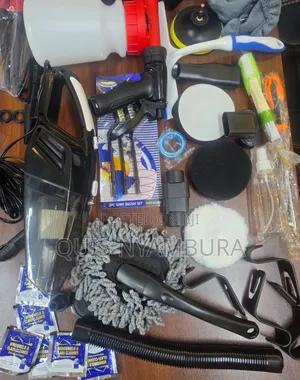 Detailing Brushes With Vacuum Cleaner/Cleaning Car Nterior & Exterior.