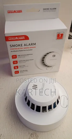 Wisualarm Home Smoke Detector with 85dB Alarm