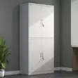 4-Door Lockable Office Storage Cabinet - 1
