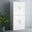 4-Door Lockable Office Storage Cabinet - 2