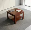 Square Wooden Office Coffee Table - 1