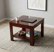 Square Wooden Office Coffee Table - 2