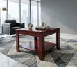 Square Wooden Office Coffee Table - 3