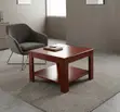 Square Wooden Office Coffee Table - 4