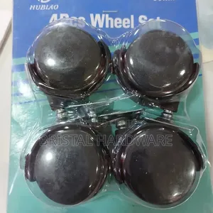 4pcs- Black Swivel Caster Wheels..