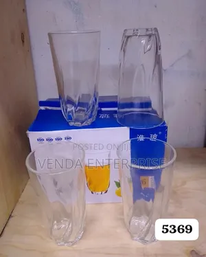 Set of 6 Twisted Glass Drinkware