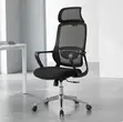 Ergonomic Swivel Base Office Chair - Black - 3