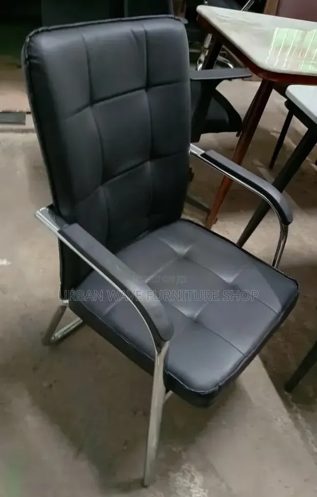 Boss Office Products Leather Waiting Chair - 1