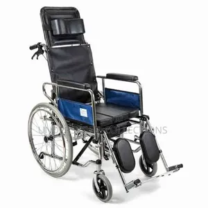 High-Back Manual Reclining Wheelchair with Leg Rests