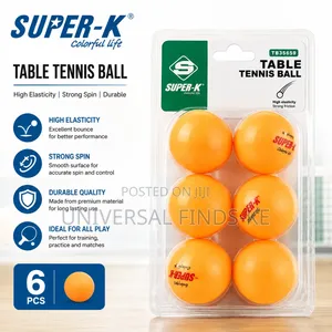 Super-K Table Tennis Balls (6 Pieces) - Orange