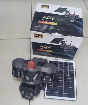 AOV Triple Camera 4G Solar CCTV - V380 PTZ Security System