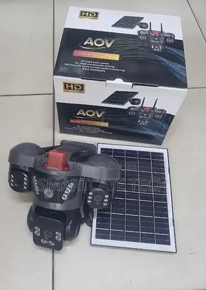 V380 4G Solar Triple Lens CCTV Camera