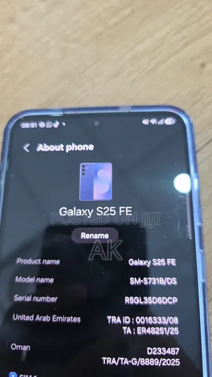 New Samsung Galaxy S25 FE 256GB Blue