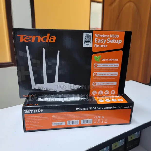 Tenda F3 N300 300Mbps Wireless Router - 1