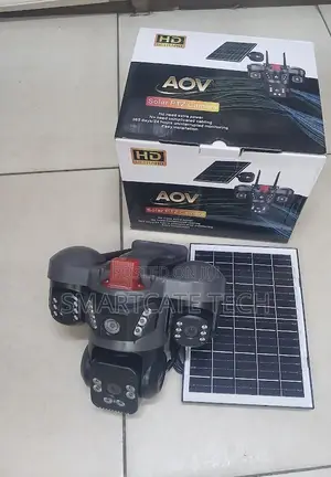 V380 Pro AOV Solar 4G PTZ CCTV - Triple Camera HD Night Vision